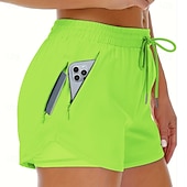 economico Pantaloncini sportivi-Per donna Shorts sportivi Shorts Pantaloncini Estivi Shorts da Spiaggia Vacanza Moda Casual Quotidiano Corto Misura del girovita medio Coulisse Fascia Elastica Tasca con cerniera Asciugatura Rapida