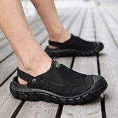 abordables sandalias de exterior-Zapatillas de punto para hombre, sin cordones, para exteriores: zapatillas deportivas informales, ligeras y transpirables, ideales para actividades al aire libre, caminar, viajar y para la playa.