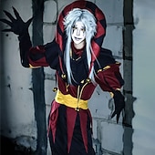 baratos Fantasias Anime-fantasia de circo para cosplay, fantasias de videogame, fantasias de Halloween, baile de máscaras, Comic Con, Anime Expo, blusa, calça e luvas para adultos