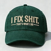 preiswerte Geschenke-Baseballkappe mit Stickerei „Ich repariere Scheiße, das ist mein Job“ für Damen und Herren, lustige Mütze mit Arbeiterstolz, atmungsaktive, verstellbare Dad-Cap, lässige Arbeitsmütze für draußen,