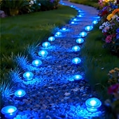 cheap Solar String Lights-Solar-Powered Led Path Garden Lights  Purple Fairy Lights 30LED IP44 Waterproof  And Durable Recessed Outdoor Garden Lights Suitable For Decorative Lighting Of Walkways Lawns, Camping Parties