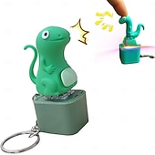 tanie Dekoracyjne światła-Rechocząca żaba, zabawka-fidget, akumulatorowy brelok z rechoczącą żabą, rechocząca żaba, antystresowy gadżet z kolorowymi światłami, świetna zabawa &amp;przenośna zabawka łagodząca lęk