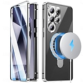 abordables 2026 Samsung Galaxy S26 Serie-teléfono Funda Para Samsung galaxia S26 Ultra S25 Ultra Estuche delgado Desmontable y protector de pantalla Soporte para Anillo Aleación de aluminio