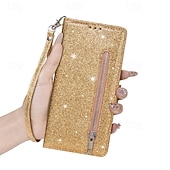 cheap 2026 Samsung Galaxy S26 Series-Phone Case For Samsung Galaxy S26 S26 Plus S26 Ultra Wallet Case Zipper Full Body Protective Kickstand Color Gradient sky PU Leather