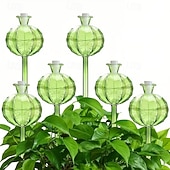 cheap Watering &amp; Irrigation-3/6PCS Cactus-shaped Automatic Watering Device Set, Plastic Watering Ball Tips, for Self-watering, Charming Decorative Design, Green