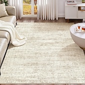cheap Area Rugs-Nordic Abstract Faux Cashmere Rug Non-Slip Full Coverage Bedside Mat Durable and Machine Washable Carpet for Living Room and Bedroom