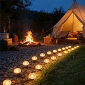 cheap Solar String Lights-Solar-Powered Led Path Garden Lights  Purple Fairy Lights 30LED IP44 Waterproof  And Durable Recessed Outdoor Garden Lights Suitable For Decorative Lighting Of Walkways Lawns, Camping Parties