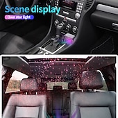 abordables Cargadores inalámbricos-Cargador rápido para coche 5 en 1 de 180 W, adaptador de corriente USB tipo C, cargador de teléfono retráctil con luz de techo tipo estrella para teléfonos iOS y Android.