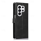 economico 2026 Samsung Galaxy S26 Serie-telefono Custodia Per Samsung Galaxy S26 S26 Plus S26 Ultra Custodia Portafoglio Cerniera Protezione Completa Cavalletto Retrò Pelle PU