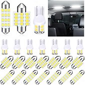 economico Faretti a LED-Kit di 24 lampadine a LED per interni auto, set da 194 T10 DE3175 578, lampadine da 31 mm e 42 mm, luci di ricambio per interni auto, luci targa, luci laterali, luci di svolta, luci del bagagliaio