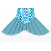 economico Costumi per bambine-Sirena Principessa Vestito Costumi da bagno Film Cosplay for Ragazze Bambini Mascherata Feste Ferie Festival