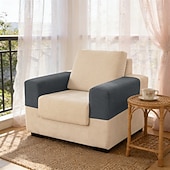 abordables Housse de fauteuil et d'accoudoir de canapé-Housses d'accoudoirs pour chaises et canapés, housses d'accoudoirs de canapé en jacquard spandex, protection antidérapante pour meubles, housses lavables pour fauteuils inclinables