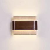 abordables Appliques murales d'intérieur-Applique murale lumineuse à double éclairage, style wabi-sabi médiéval – idéale pour une chambre, un salon ou un couloir. 110-240 V