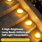 olcso Pathway Lights &amp; Lanterns-1 db kültéri napelemes kerti lámpák, műkavicsos lámpák, vízállóak, park ösvény, tóparti és lépcsős tájvilágításhoz