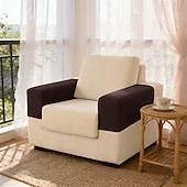 abordables Housse de fauteuil et d'accoudoir de canapé-Housses d'accoudoirs pour chaises et canapés, housses d'accoudoirs de canapé en jacquard spandex, protection antidérapante pour meubles, housses lavables pour fauteuils inclinables