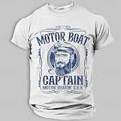  ανδρικό μηχανοκίνητο σκάφος καπετάνιος μηχανοκίνητο σκάφος λυγμός αστείο ρετρό ναυτικό διπλό νόημα γραφικό μπλουζάκι κοντομάνικο με στρογγυλή λαιμόκοψη ναυτικό χιούμορ μπλουζάκι με σχέδιο σχεδιαστών