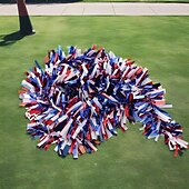 cheap U.S. 250th Anniversary-4Pcs Patriotic Tinsel Garland Red White Blue Foil Streamers 78.7in Metallic Fringe Decorations for 4th of July Independence Day Memorial Day Labor Day American Flag Theme Party Decor Durable Plastic