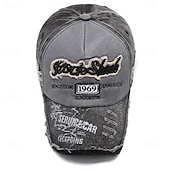 preiswerte Baseballkappe für Herren-Herren Baseballkappe Sonnenhut Blau Schwarz Gepolsterten Stoff Patchwork Mode Streetwear Lässig Täglich Outdoor Urlaub Zitate &amp; Sprüche Sonnenschutz Atmungsaktivität