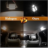 economico Faretti a LED-Kit di 24 lampadine a LED per interni auto, set da 194 T10 DE3175 578, lampadine da 31 mm e 42 mm, luci di ricambio per interni auto, luci targa, luci laterali, luci di svolta, luci del bagagliaio