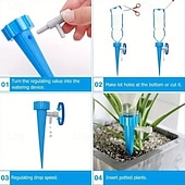cheap Watering &amp; Irrigation-20PCS Self-Watering Spike Set for Drip Irrigation – Automatic Plant Watering System, Precise Moisture Control for Indoor, Garden &amp; Office Plants, Stable Water Flow Management