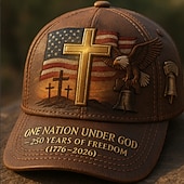 Недорогие Бейсболка мужская-Муж. Бейсболка Шляпа от солнца Синий Красный Полиэстер Пэчворк Мода Уличный стиль На каждый день Повседневные на открытом воздухе Отпуск Американский флаг США Цитаты и выражения