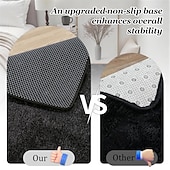 abordables Alfombras-Alfombras para sala de estar y dormitorio: alfombra de pelo largo ultrasuave y mullida, antideslizante, que no suelta pelusa, alfombra grande y mullida para interiores, ideal para habitaciones