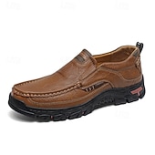 ieftine Pantofi casual slip-on-Mocasini casual maro pentru bărbați, cu vârf moale, model resort, încălțăminte confortabilă pentru călătorii și vacanțe, pentru timpul liber zilnic