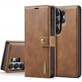 cheap 2026 Samsung Galaxy S26 Series-Phone Case For Samsung Galaxy S26 S26 Plus S26 Ultra Flip Cover Full Body Protective Retro Genuine Leather