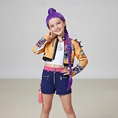  Ispirato agli idoli coreani Stella pop Costume Cosplay Parrucche cosplay Costume Cosplay for Ragazze Bambini Natale Halloween Giornata universale dell'infanzia Con il fumetto Vestiti per eventi