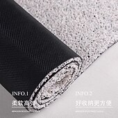 cheap Doormats-PVC loofah bath mat Pebble Stone  Doormat Non Slip Entryway Rug Outdoor Indoor Front Door Mat Washable Low Profile Welcome Mat for Patio Porch Mudroom Farmhouse Decor