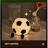 levne Zážitek fanoušků a atmosféra-Fotbalové noční světlo pro chlapce, měkká silikonová fotbalová lampa se 3 úrovněmi jasu a časovačem, USB dobíjecí měkké noční světlo pro dekoraci ložnice, roztomilý sportovní dárek pro fotbalové