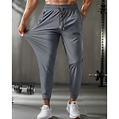 halpa arkihousut-Miesten Urheiluhousut GYM housut Juoksuhousut Kouluts Urheilullinen Päivittäin Korkea Stretch Mukava Hengittävä Kurenauha Tasku Joustava vyötärö Tavallinen Täyspitkä Urheilu Vapaa-aika Urheiluvaatteet