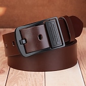 ieftine Curele Bărbați-Bărbați curea Crom PU Șic Stradă Contemporan Timp Liber Culoare solidă A01 A02 Zilnic Afaceri Oficial Curea Talie