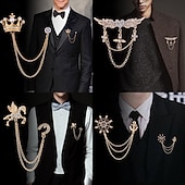 Χαμηλού Κόστους Ανδρικό Σκουλαρίκι-Ανδρικά 1 τεμ Μανικετόκουμπα Μέταλλο Καρφίτσες Causal Καθημερινά Κομψό Μοντέρνα Α B C