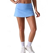 halpa Naisten hameet ja shortsit-Naisten Yhtenäinen Rento hame Tennispaita Tennishameet shortsien kanssa Urheiluhame Rypytetty Tasku Elastinen Hikeä siirtävä Hengittävä Tennis Golf Pickleball Hameet Violetti Pinkki Taivaan sininen