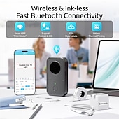 preiswerte Scanner &amp; Drucker-Bluetooth-Mini-Etikettendrucker, tragbarer Thermodrucker, kompakte wiederaufladbare Etiketten für Kinder, Schulen, Klassenzimmer und Lehrerbedarf, Etikettendrucker für Zuhause und Büro, kompatibel mit