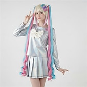  Anime Vestidos Roupa Baile de Máscara Trajes de cosplay Dia Das Bruxas Anime Expo Perucas Ocasiões Especiais Para Mulheres Adulto