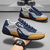 abordables Zapatillas Informales-Zapatillas deportivas de piel sintética para hombre: diseño moderno para estilos de vida activos, ideales para correr, caminar y actividades al aire libre.