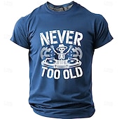  Férfi Zene Vicces Póló Rövid ujjú póló 3D nyomtatás Terített nyak Ing Divat Napi Napi Utca Medence Fekete Rubin Nyár Tavasz Ruházat S M L XL XXL XXXL