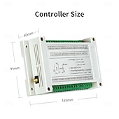 Недорогие Интеллектуальный коммутатор-DC12V-36V 12-канальный радиочастотный беспроводной пульт дистанционного управления, реле-приемник 10А 433 МГц