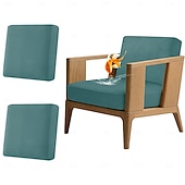 זול כיסוי לכריות פטיו-2 יחידות כיסויי ספה עמידים למים לפטיו, כיסויים להחלפת ספות וספות חיצוניות לריהוט פטיו, מגן ריהוט רב פעמי לכביסה