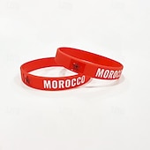 economico Accessori e Cappelli-20 braccialetti per la partita mondiale di calcio 2026, calcio, patriottico, unisex, per bambini e adulti, per feste, eventi calcistici, travestimenti