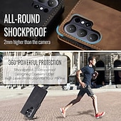preiswerte 2026 Samsung Galaxy S26 Serie-Handy Hülle Handyhüllen Für Samsung Galaxy S26 S26 Ultra Plus Brieftaschenhülle Flip-Cover Mit Ständer Ständer Kartenfach Retro TPU PU-Leder