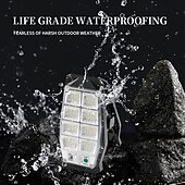 billige Vegglamper til utendørsbruk-Utendørs solcelledrevet 8-rutenett LED-cob-vegglampe med klips og bevegelsessensor, IP65 vanntett, multifunksjonell nødarbeidslampe for hage, gårdsplass, gjerde, park, garasjebelysning