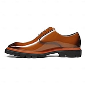 abordables Chaussures de Costume Classiques-Chaussures derby classiques pour hommes, 100 % cuir de première qualité, finition polie, confortables et élégantes, idéales pour les affaires, les mariages et les occasions formelles.