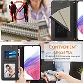 levne 2026 Samsung Galaxy S26 Série-telefon Carcasă Pro Samsung Galaxy S26 S26 Ultra Plus Pouzdro na peněženku se stojánkem s Lanyardem s poutkem na zápěstí Retro TPU PU kůže