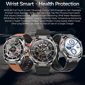 levne Chytré hodinky-iMosi TK40 Chytré hodinky 1.47 inch Chytré hodinky s Bluetooth voláním Krokoměr Záznamník hovorů Sledování aktivity Kompatibilní s Android iOS Unisex Hands free hovory Média kontrola Záznamník zpráv