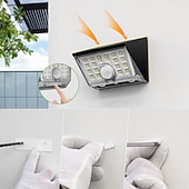 abordables Appliques d'extérieur-Applique murale solaire intelligente d'extérieur avec détecteur de mouvement, étanche IP65, 22 LED, 4 modes d'éclairage, lampe décorative pour jardin, cour, clôture, mur, villa, porche