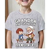 お買い得  男の子の3D面白いユーモア-男の子 3D グラフィック カートゥン Tシャツ Ｔシャツ 半袖 3Dプリント 夏 春 スポーツ ファッション ストリートファッション 子供 4〜12年 クルーネック カジュアル 日常 アウトドア レギュラー