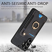 cheap 2026 Samsung Galaxy S26 Series-Phone Case For Samsung Galaxy S26 S25 Edge S24 S23 FE S22 Plus  Ultra A56 A36 A26 A16 A06 Wallet Case with Wrist Strap Shockproof TPU PU Leather